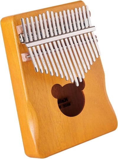 Mini Kalimba - Vingerpiano Duim - Muziek Leren Spelen - Massief Hout Constructie - 23 x 22 x 9 cm