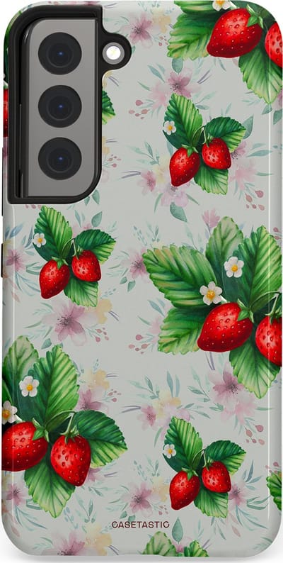 Casetastic Hoesje Geschikt voor Samsung S22 - Stijlvolle Beschermende Duo-layer Case - Rosales