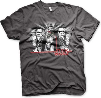 Star Wars Heren Tshirt -S- Captain Phasma Grijs