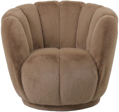 PTMD - Fauteuil Furia - Bruin - 79x78x69cm