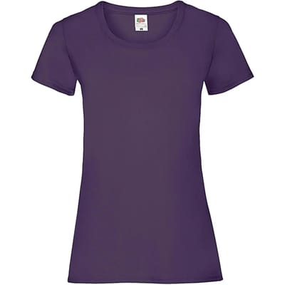 Dames-T-shirt Fruit of the Loom Valueweight