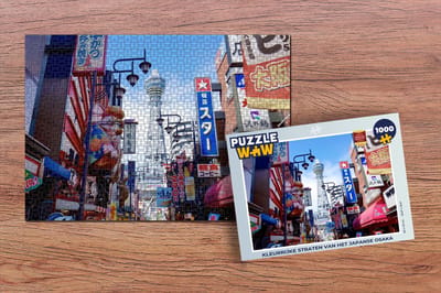 Puzzel Kleurrijke straten van het Japanse Osaka - Legpuzzel - Puzzel 1000 stukjes volwassenen