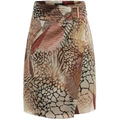 GUESS Marciano By  Earth Rhapsody Skirt Earth Rhapsody Print Taglia: XXS | Minigonne Outlet | Donna | Marrone