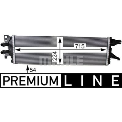 Lage-temperatuurRadiator, laadluchtRadiator MAHLE CIR 8 000P