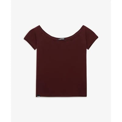 Bardot top T-shirt met blote schouders voor dames Superdry