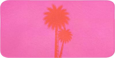 WC mat 120x60 cm - Antislip - Palmbomen - Modern - Roze - Toiletmat - Vloermat - Douchemat - Toilet tapijt - Toiletmatten