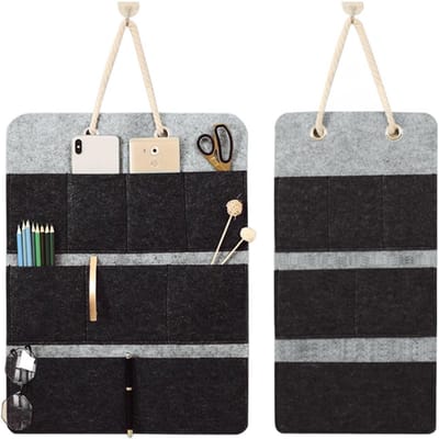 Wandorganizer - Wandopberger - Wandplank Organizer - Zwart