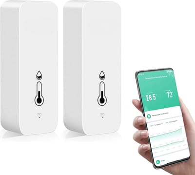 Lexium Wifi thermometer - Hygrometer - Luchtvochtigheidsmeter - Wifi thermostaat - Bluetooth thermometer - Thermometer app
