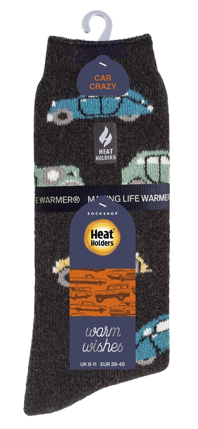 Heat Holders Lite - Heren Hobby Sokken - 2 Paar Gevoerde Thermische Sokken - Vervoer