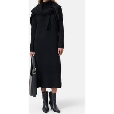 Closed Rolli Dress Extra Long Dresses Black Größe: XS | Midikleider Outlet | Damen | Schwarz
