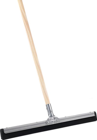 Synx Tools 60 cm Vloertrekker met steel 120 cm - Vloerwisser - Trekkers/moppen - Zwart - Vloermop/Vloerreiniger -Houten Steel 120 cm