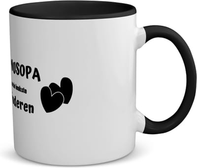 Akyol - bonusopa van de leukste kinderen koffiemok - theemok - zwart - Opa - de leukste opa - verjaardag - cadeautje voor opa - kado - geschenk - 350 ML inhoud