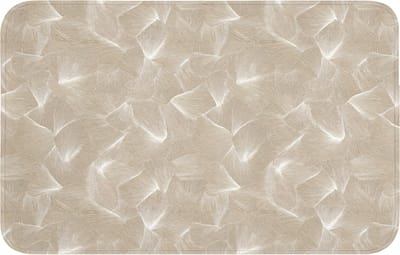 WC mat 80x50 cm - Antislip - Organisch - Textuur - Beige - Toiletmat - Vloermat - Douchemat - Toilet tapijt - Toiletmatten