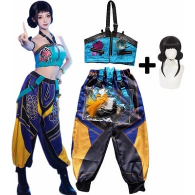 Zoey Cosplay Kostuum Zoey Cosplay Pruik Halloween Outfit Dames Meisjes Outfit S gray