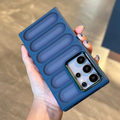 Luxe Warmteafvoer Siliconen Zachte Hoes Voor Samsung Galaxy S24 Ultra S24 Plus Koelend Ademend Schokbestendig Bumper Achterkant For Galaxy S24