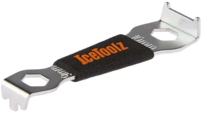 IceToolz Kettingbladboutsleutel - Voor kettingbladbouten en crank afdichtkappen - 115mm - Zwart