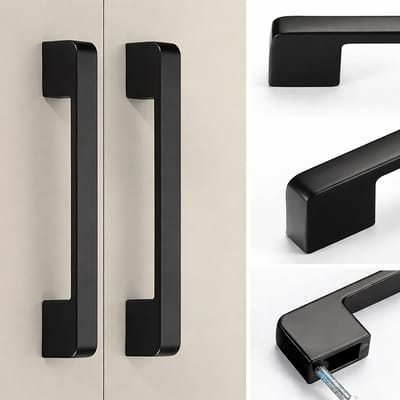 Luxe Design Kast Handgreep I Meubelhandvat I Meubelgreep I Zinklegering I Handvat I 128 MM I Zwart