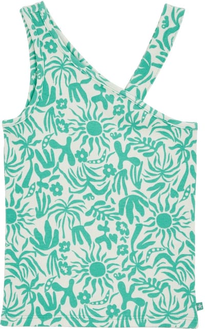 WE Fashion Meisjes one-shoulder top met dessin