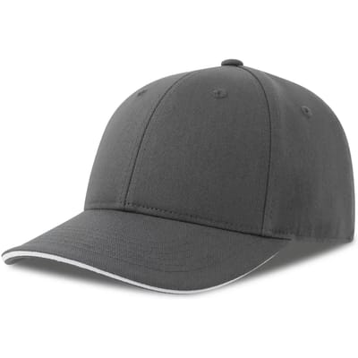 Atlantis Headwear Liberty Sandwich-S Cap AT684 - DARK GREY/WHITE - One size