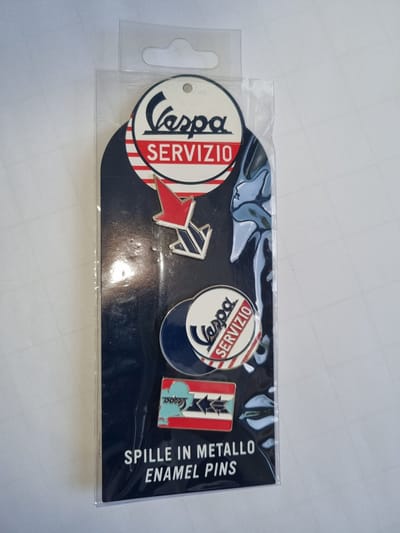 Vespa scooter nostalgische pins, 3 stuks, collectors item