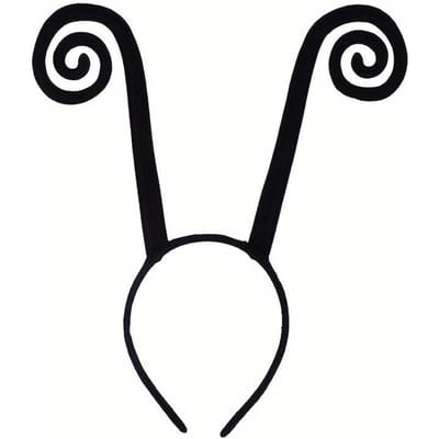 1 stuks Zwarte Fluwelen Vlinder en Insect Antenne Haarbanden | Verstelbare Insecten Antenne Haarbanden voor Vrouwen - Perfect voor Kerstkostuums black