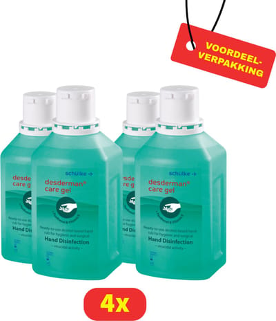 Desderman Verzorgingsgel - Handdesinfectie Gel - 4 x 100 ml - Voordeelverpakking