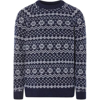 LIVERGY Heren kersttrui (Blauw, XL)