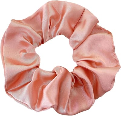 Set van 2 Scrunchies, Elastische Haarkrabbers, Haaraccessoires voor Vrouwen en Meisjes in Champagne Roze, Perfect voor Ponytails en Casual Stijl