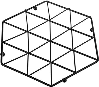 Pannenonderzetter Metaal Zwart RADKA 22,5 cm - Pannenlap - Onderzetters
