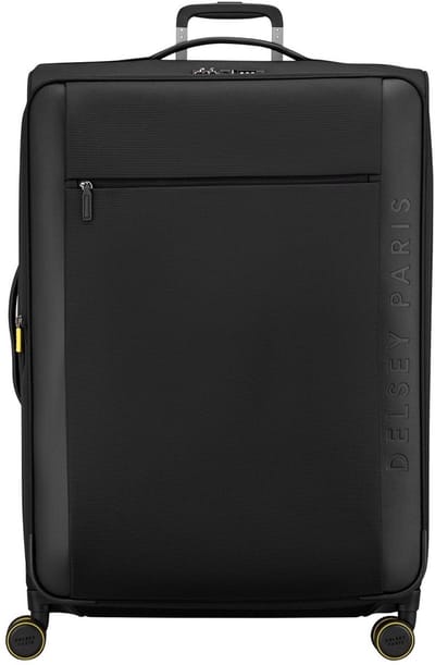 Delsey Montmartre 3 Reiskoffer 82 cm Expandable – 142L – Gerecycled Polyester – TSA Slot – Zip SECURITECH® 2 – 4 Dubbele 360° Spinnerwielen - Black