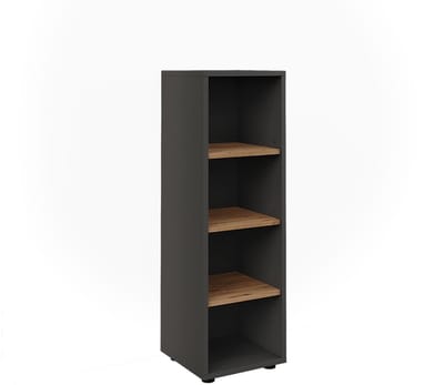 Vicco Midikast Irma, Antraciet/Goudkleurig Eiken, 30 x 95 cm 4 opbergvakken