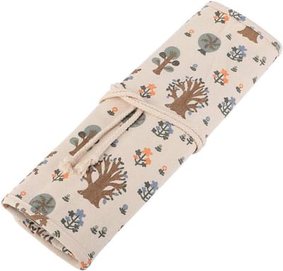 Allecto - Gaten Penseelhouder - Canvas Roll Up Etui - Ideaal voor