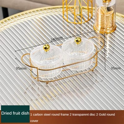 Noordse Fruit Snacks Serveerschaal Gedroogd Fruit Schaal Koekjespot Opbergcontainer Caddy Serveerschaal voor Bruiloft Noten white