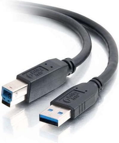 C2G 2m USB 3.0 A Male to B Male Cable USB-kabel USB B Zwart
