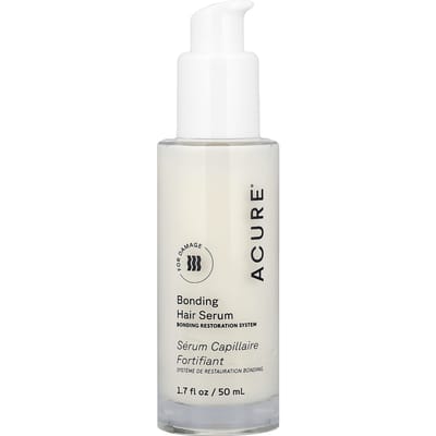 ACURE, Bonding Haarserum, Voor Beschadigd Haar, 50ml (1,7 fl oz) white