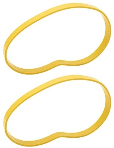 Dailygoody - Lintzaagbanden - Rubber - Antislip - Geel - Houtbewerking - Vervangende banden voor 8 inch lintzaagwielen - Geschikt voor diverse merken