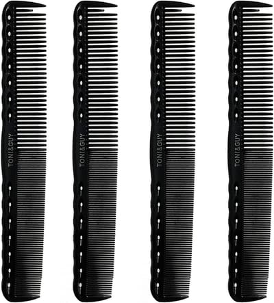 Snijkam Koolstofvezel - Antistatische Kam - Haar Knippen - Hittebestendig Duurzaam - 18 cm - Zwart