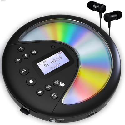 DailySupplies® Discman CD Speler - Walkman - Bluetooth