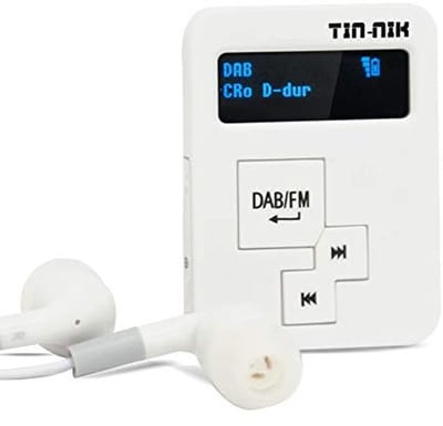 DAB/DAB+/FM Draagbare Digitale Radio met Oplaadbare Batterij - Mini RDS FM Radio met OLED Scherm voor Sport en Recreatie