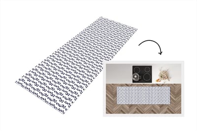 Keukenloper - Loper keuken - Patronen - Zee - Planten - 150x50 cm - Keukenloper vinyl