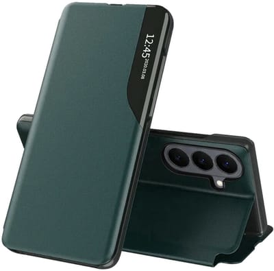Hoesje geschikt voor Samsung Galaxy S26 Plus - Techsuit eFold Book Case - Donkergroen