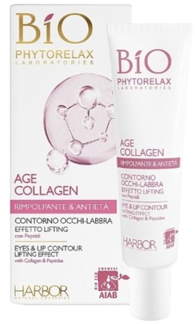 Phytorelax Age Collagen Oogcrème – Contour Ogen en Lippen met Collageen en Peptiden – Liftend Effect – Parfumvrij – 15 ml
