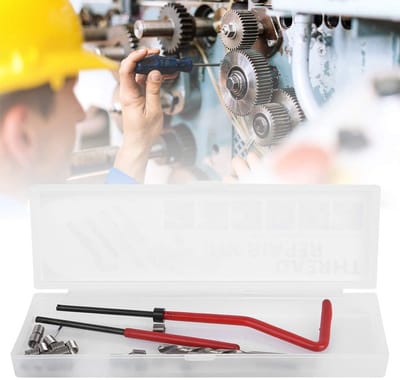 25 Stuks Draad Reparatie Set met Transparante Opbergdoos - M4 Draadherstel voor Bewerkingmachines en Doeleinden