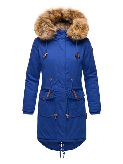 Navahoo Dames Winterjas Rosinchen – Klassieke Parka met Afneembare Kunstbontkraag