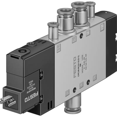 Festo 5/2 Monostabiel Lucht Magneetventiel QS-8 850L/Min - 163154