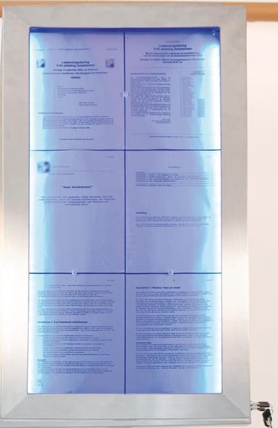 Securit® 6A4 Roestvrijstalen Informatiedisplay |17,8 kg