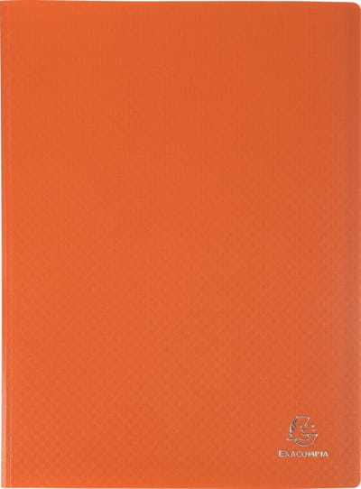 Exacompta 8x OPAK showalbum PP 5/10e - heldere tassen - 100 tassen - 200 zichten - A4 - Oranje - 88114E