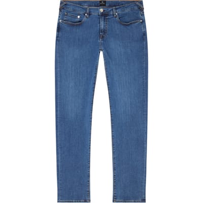 Paul Smith Mens Tapered Fit Jean Medium Base Maat: W38 S | Straight Jeans Outlet | Heren | Blauw