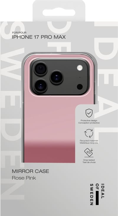 iDeal of Sweden Mirror Case geschikt voor iPhone 17 Pro Max Mirror Rose Pink