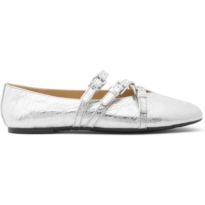 Michael Kors Indy Flex Ballet Silver Size: 36.5 | Ballerina Shoes Outlet | Dames | Zilver